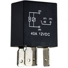 میکرو رله کتابی 40 آمپر 4 پایه مشکی