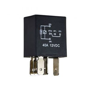 میکرو رله کتابی 40 آمپر 5 پایه مشکی